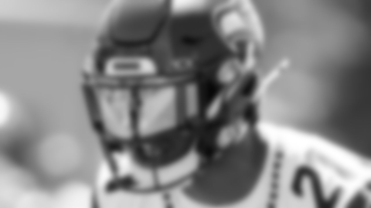 Seahawks cornerback Devon Witherspoon (21) participated in a workout on day three of OTAs on Friday, May 30, 2025 at the Virginia Mason Athletic Center.