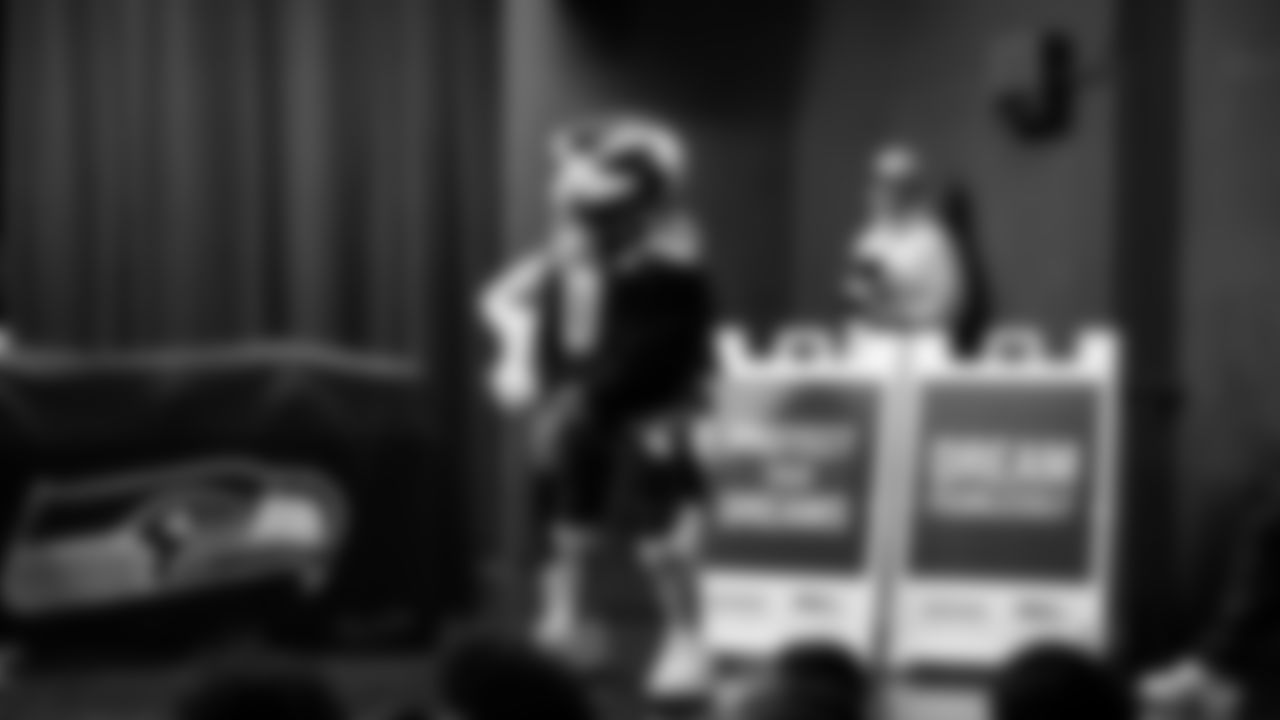 The Seahawks and American Family Insurance teamed up to empower local high school athletes and promote player safety with the donation of 150 Guardian Caps to the football teams at Chief Sealth International High School and Curtis Senior High School.