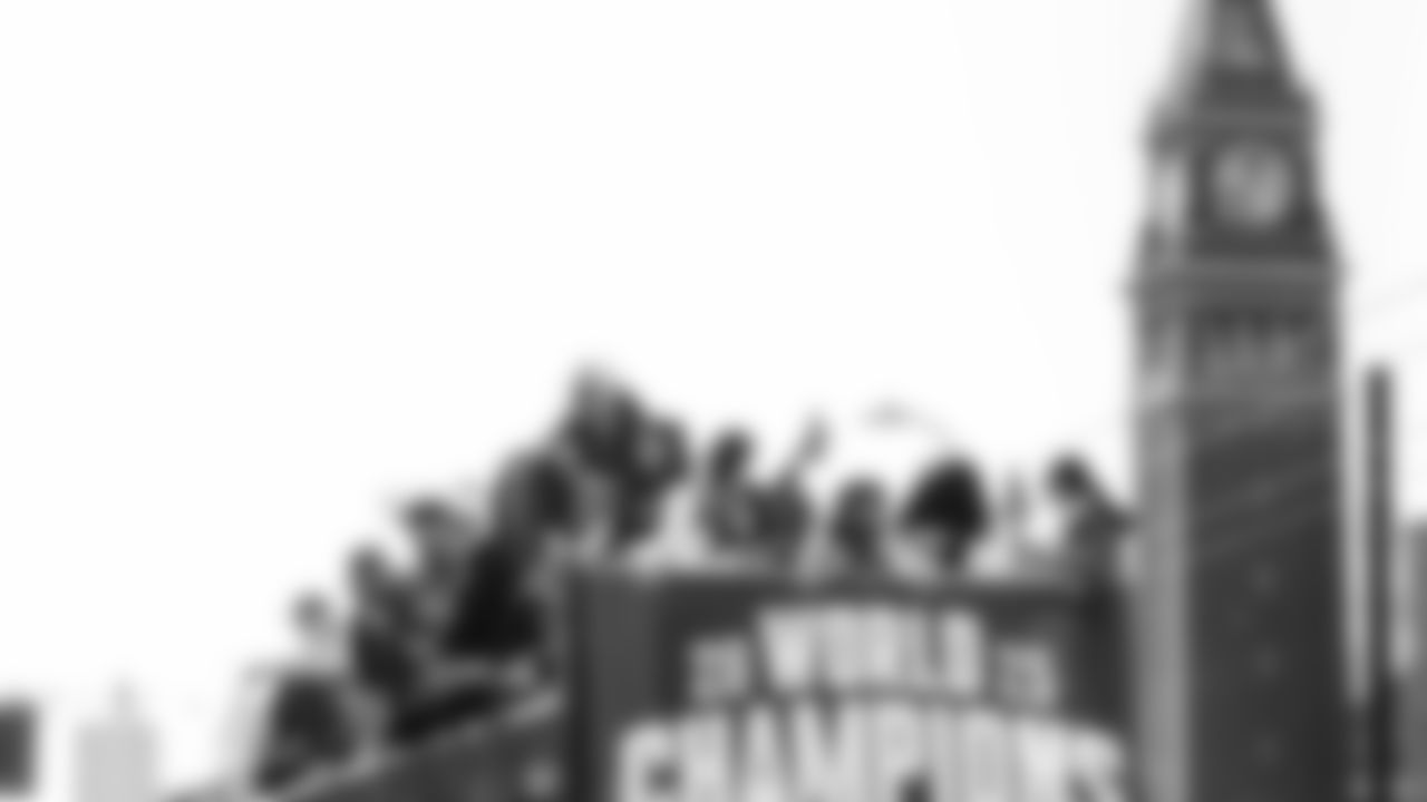 The Seahawks participated in the World Championship Parade through downtown Seattle on February 11, 2026.