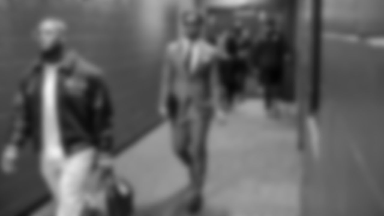 Seahawks wide receiver Jaxon Smith-Njigba (11) arrived at Northwest Stadium for the Sunday Night Football matchup at the Washington Commanders in Week 9.