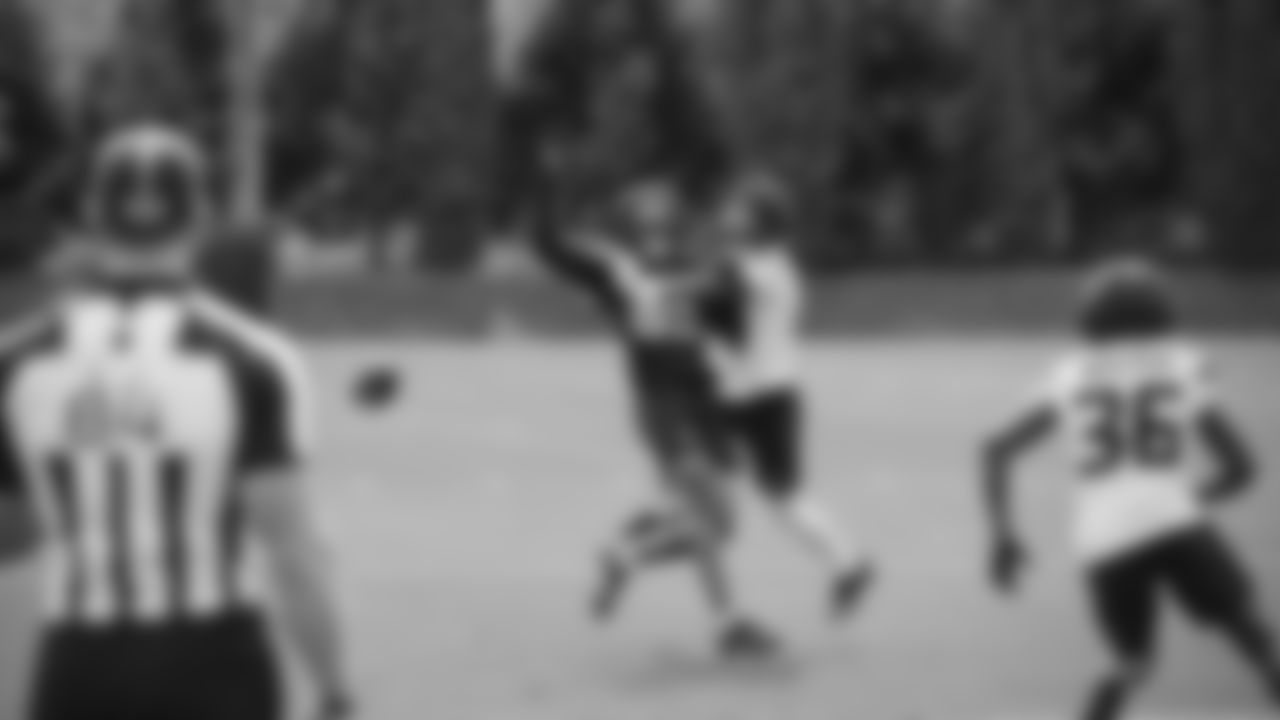 Seahawks cornerback Shaquill Griffin (24) practiced on August 13, 2025 at the Virginia Mason Athletic Center.