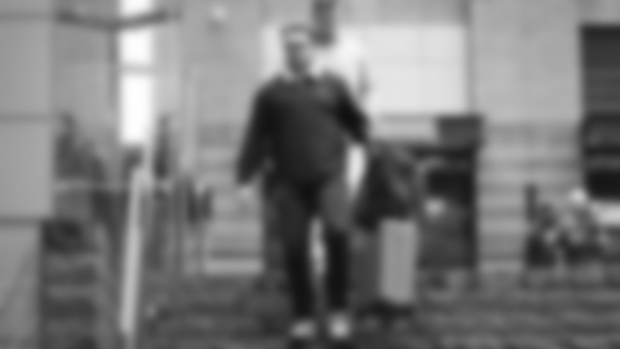 Seahawks long snapper Chris Stoll (41) departed the team hotel for the Week 17 matchup vs. Panthers on December 28, 2025.