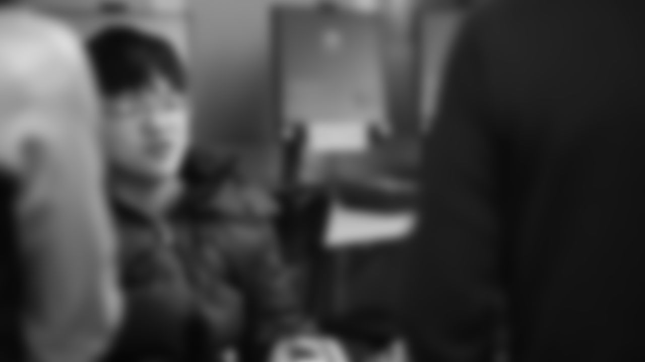 The Seahawks visited BELONG Partners at McKnight Middle School in Renton, WA. as part of the grant announcement on December 10, 2025.