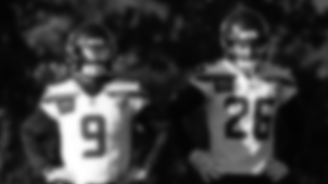 Seahawks running back Kenneth Walker III (9) and running back Zach Charbonnet (26) practiced on Wednesday, December 31, 2025 at the Virginia Mason Athletic Center.