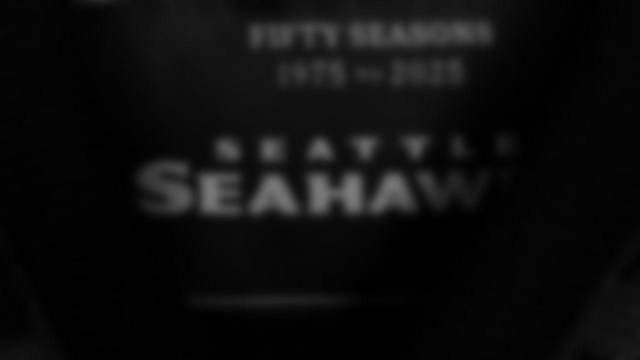 The Seahawks Top 50 Players were given jacket in honor of being voted into the franchise's Top 50 Player list.
