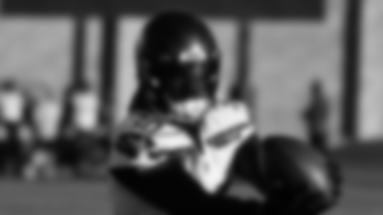 Seahawks running back Cam Akers (30) practiced on Wednesday, December 31, 2025 at the Virginia Mason Athletic Center.