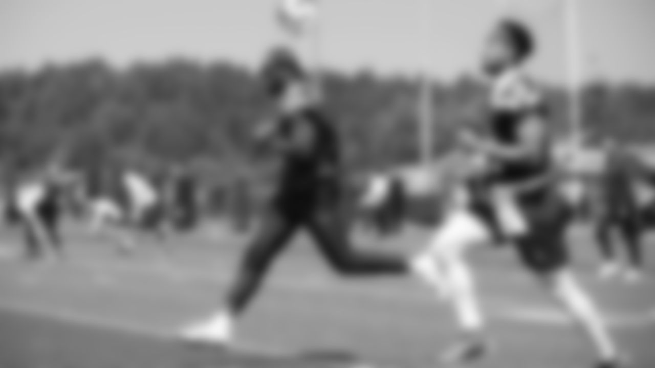 Seahawks quarterback Jalen Milroe (6) participated in the Seahawks 2025 offseason workout program.