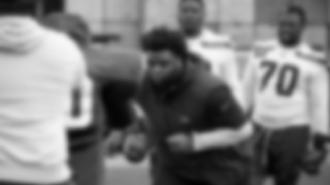 Seahawks defensive tackle Quinton Bohanna (92) participated in a workout on May 20, 2025 at the Virginia Mason Athletic Center.