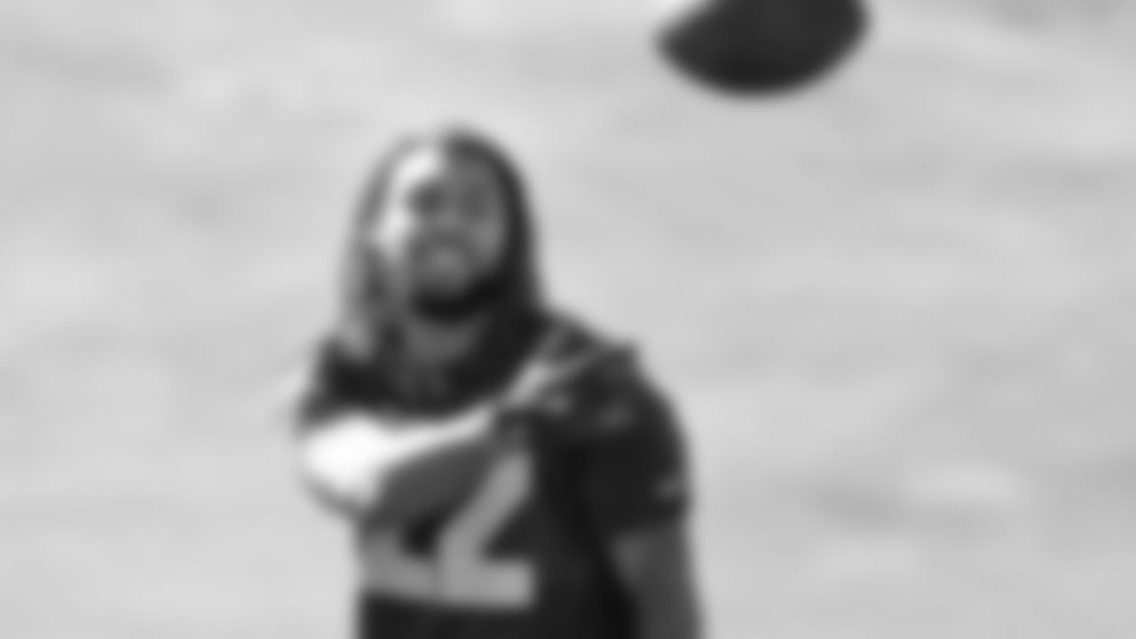 Seahawks running back Damien Martinez (22) hit the field for practice on July 16, 2025 at the Virginia Mason Athletic Center.