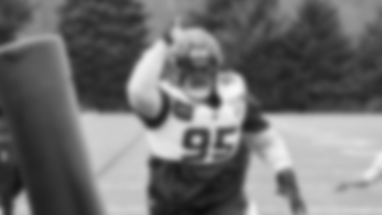 Seahawks nose tackle Brandon Pili (95) practiced on Thursday, January 29, 2026 at the Virginia Mason Athletic Center.