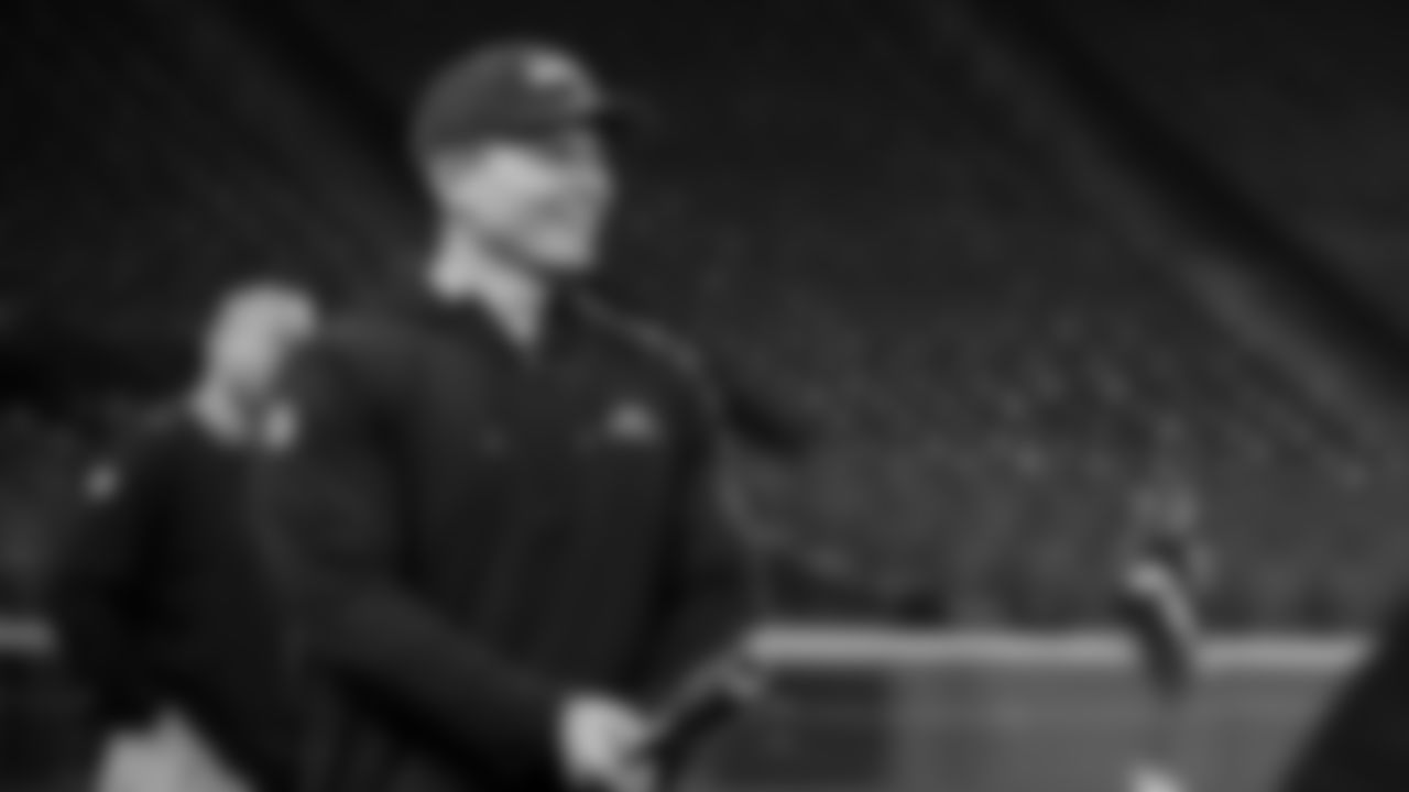 Seahawks head coach Mike Macdonald visited T-Mobile Park on May 19, 2025