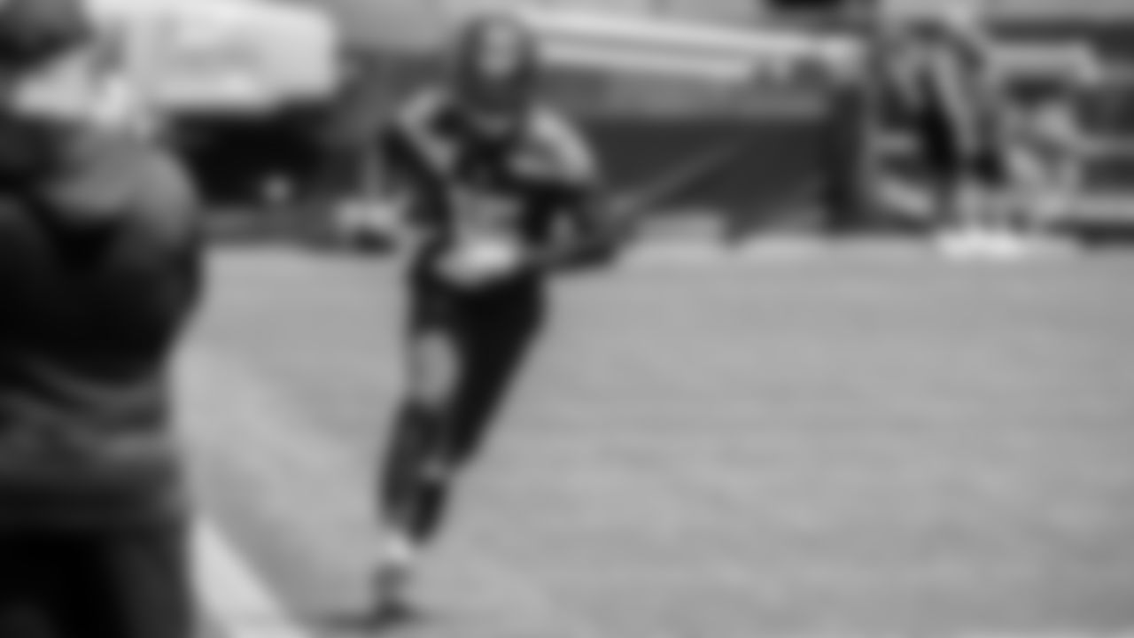 Seahawks wide receiver Tory Horton (15) participated in a workout on day one of OTAs on Tuesday, May 27, 2025 at the Virginia Mason Athletic Center.