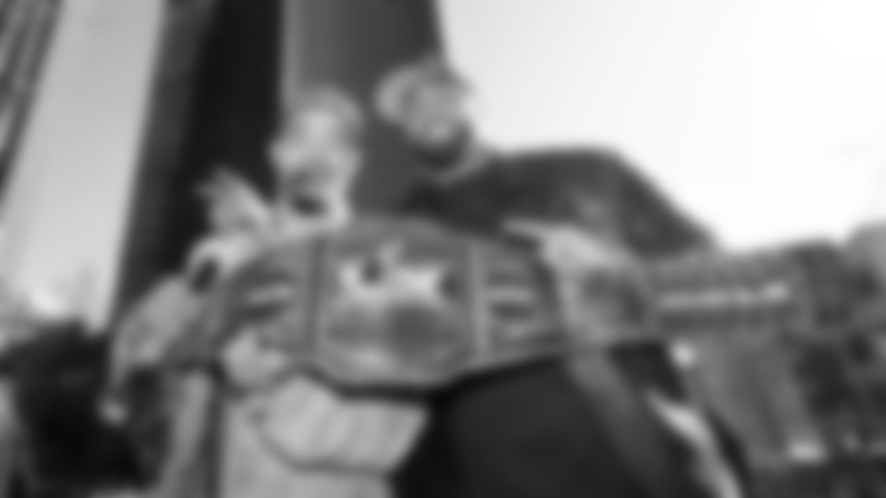 The Seahawks participated in the World Championship Parade through downtown Seattle on February 11, 2026.