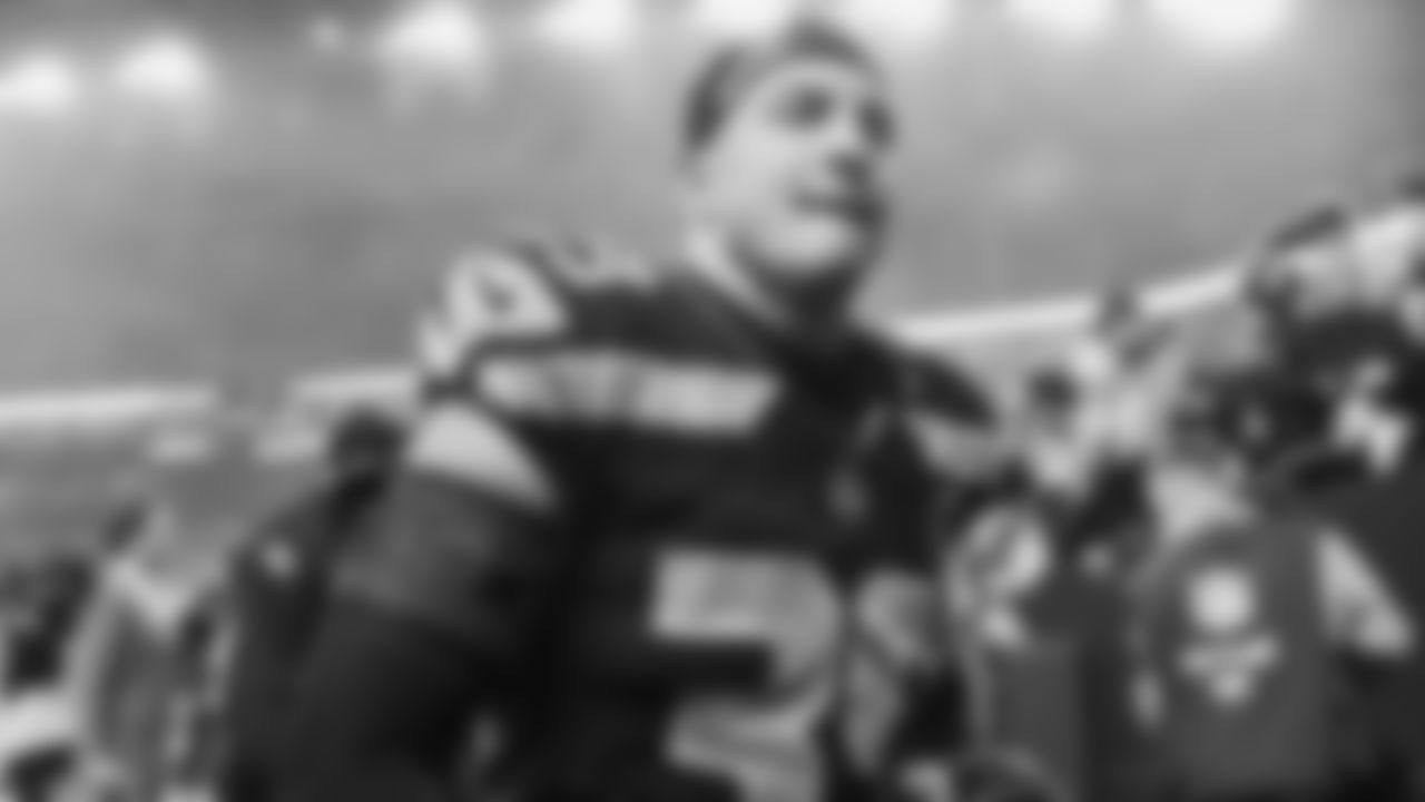 The Seahawks celebrated the 41-6 victory over the 49ers in the NFC Divisional Round game on January 17, 2026 at Lumen Field.