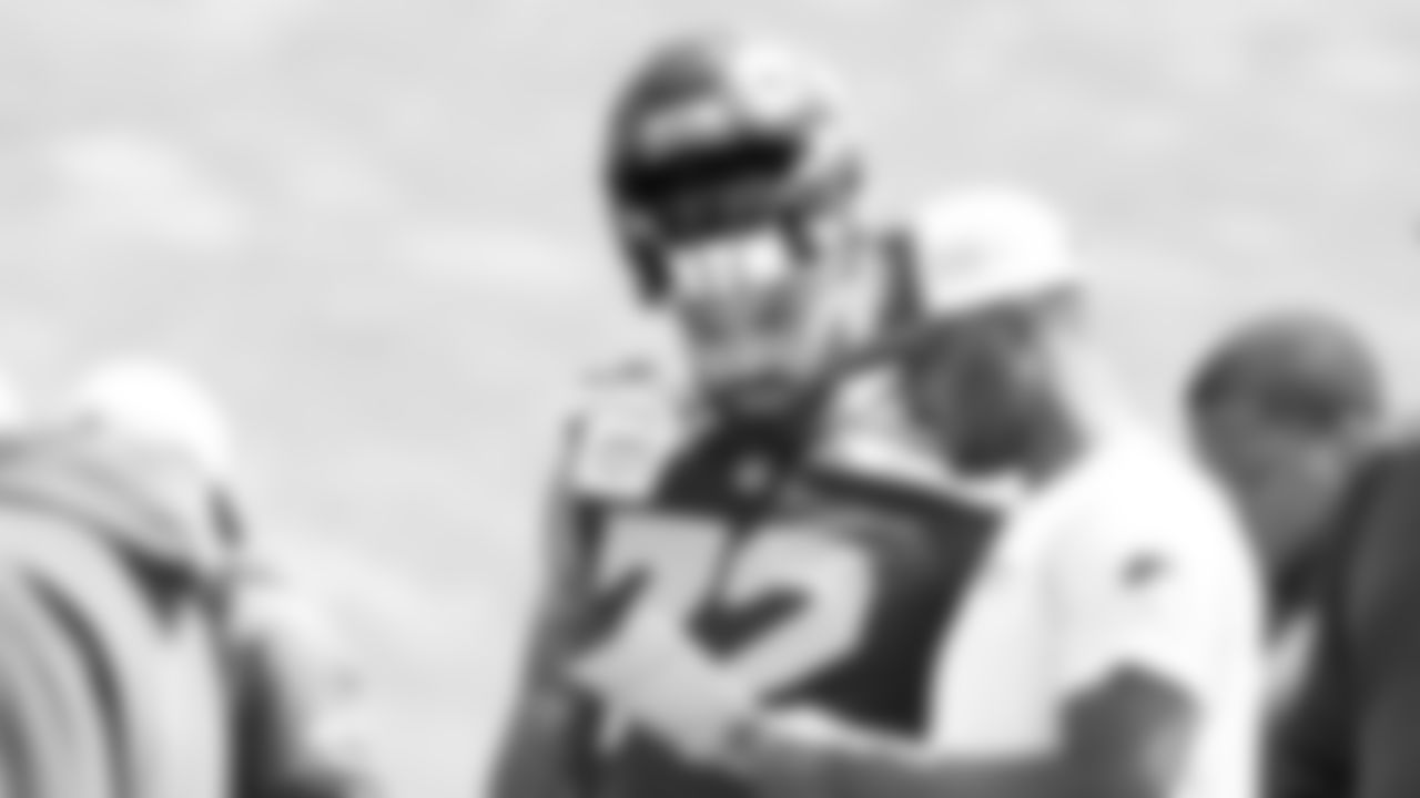 Seahawks tackle Abraham Lucas (72) participated in a workout on day two of minicamp on Wednesday, June 11, 2025 at the Virginia Mason Athletic Center.