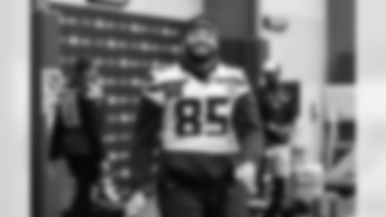 Seahawks tight end Tyler Mabry (85) practiced at the Virginia Mason Athletic Center on Thursday, January 2, 2025.