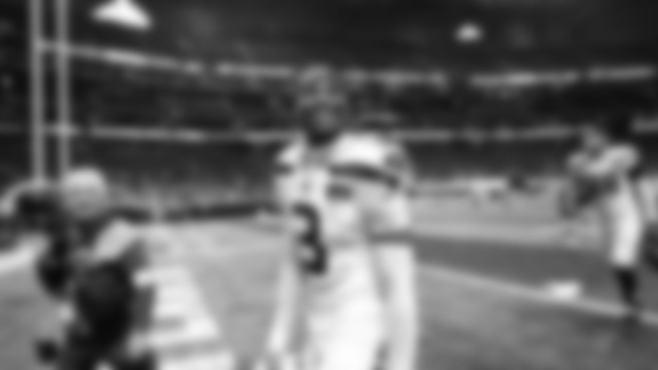 The Seahawks celebrated the 37-9 victory over the Falcons at Mercdes-Benz Stadium.