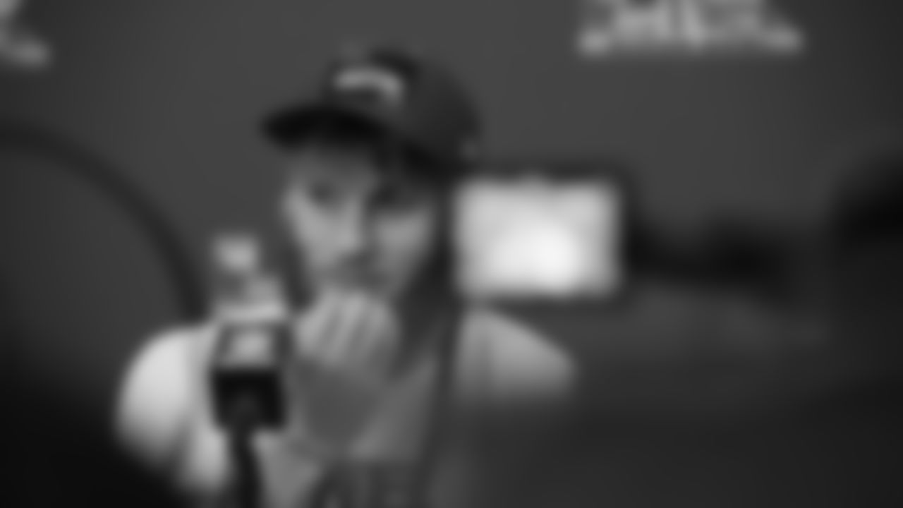 Seahawks wide receiver Cooper Kupp (10) at day one of press conference Media Availability on February 3, 2026.