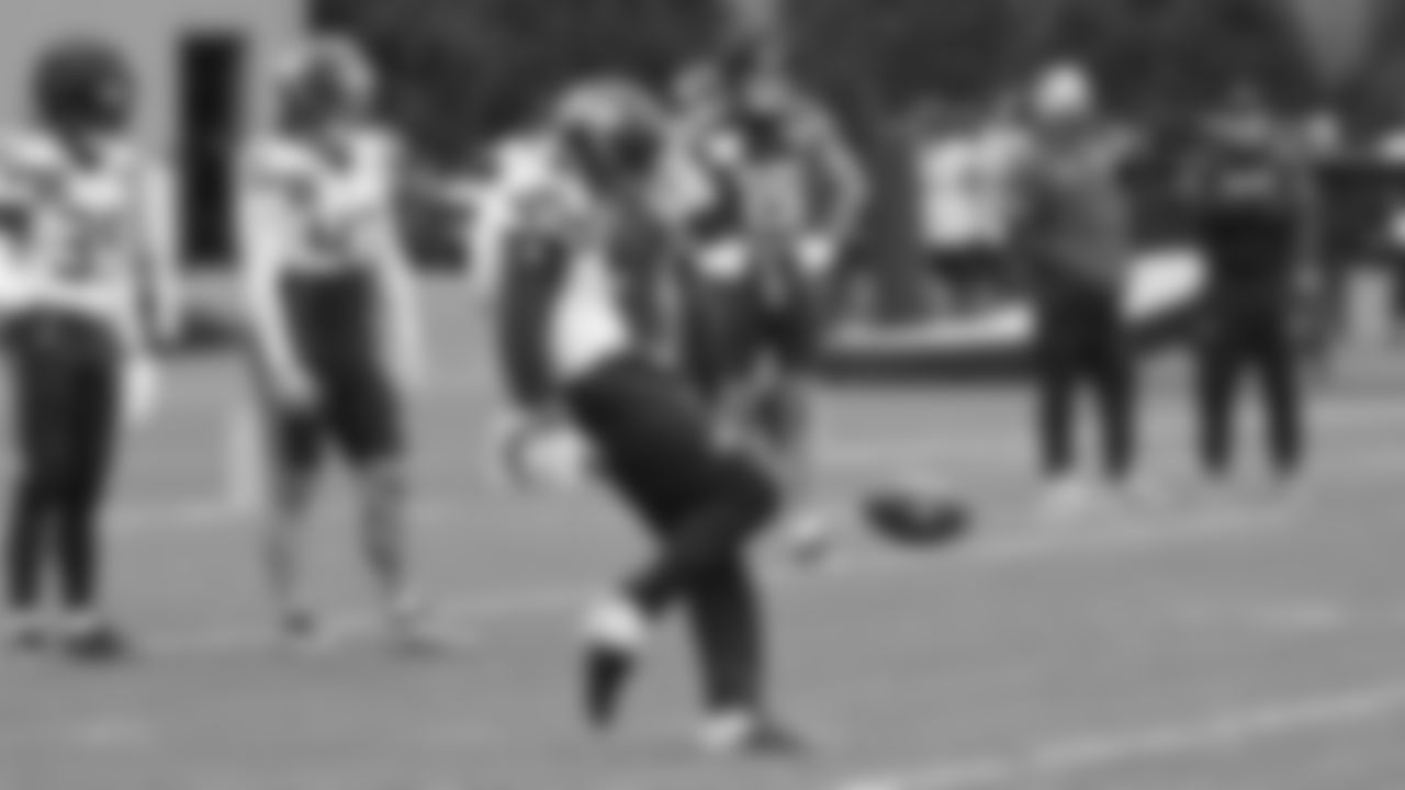 Seahawks punter Michael Dickson (4) practiced on Tuesday, January 13, 2026 at the Virginia Mason Athletic Center.