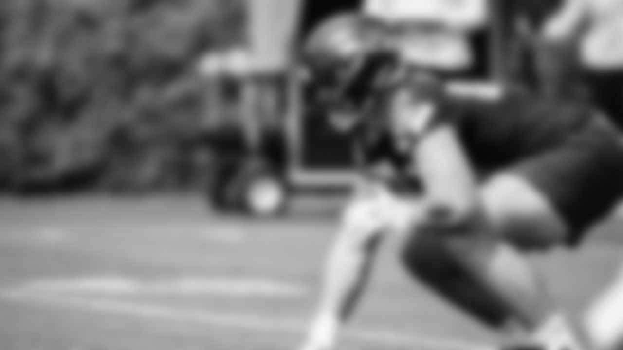 Fullback Robbie Ouzts (40) practiced on day one of rookie minicamp on May 2, 2025 at the Virginia Mason Athletic Center.