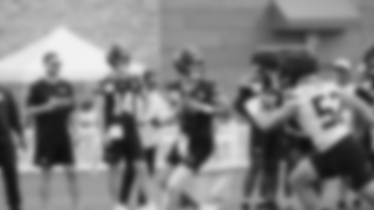 Seahawks quarterback Drew Lock (2) practiced on day three of training camp on July 25, 2025 at the Virginia Mason Athletic Center.