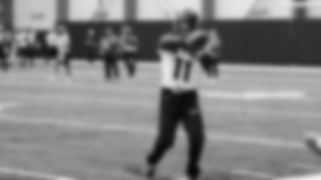 Seahawks wide receiver Jaxon Smith-Njigba (11) practiced on Friday, November 14, 2025 at the Virginia Mason Athletic Center.