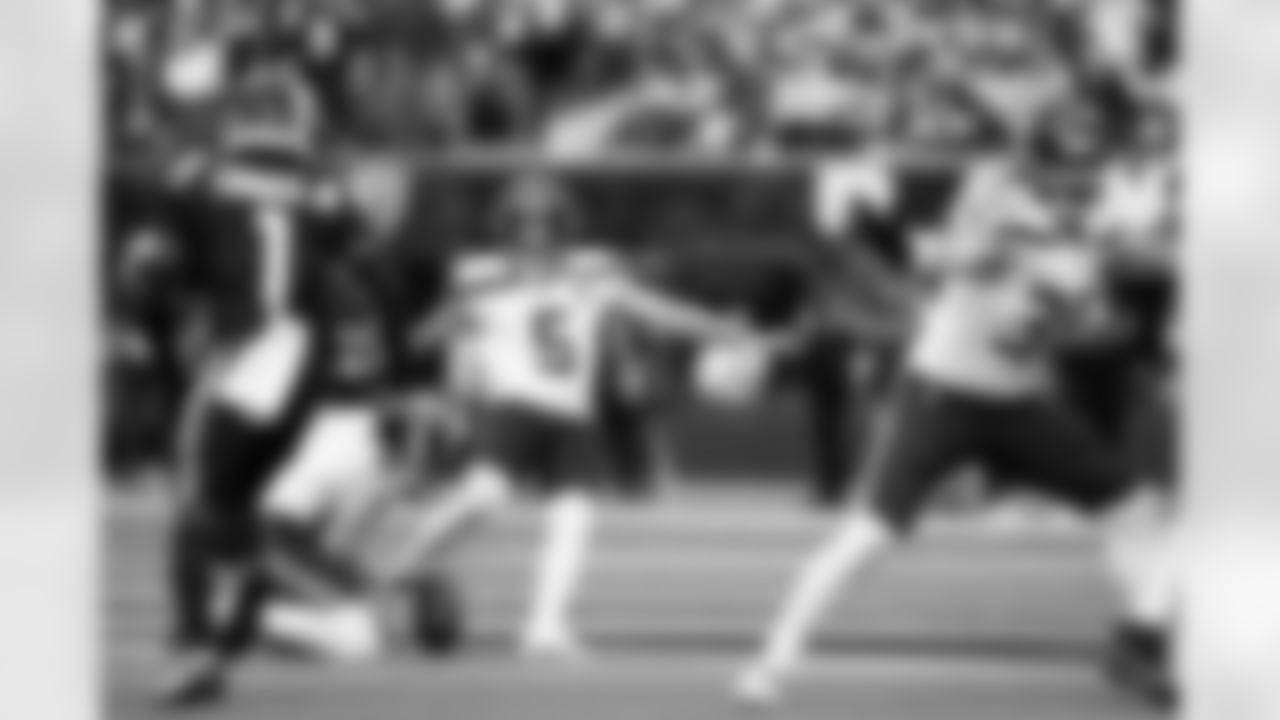 Jason Myers kicks one of his four field goals. Myers became the Seahawks all-time leading scorer on Sunday.