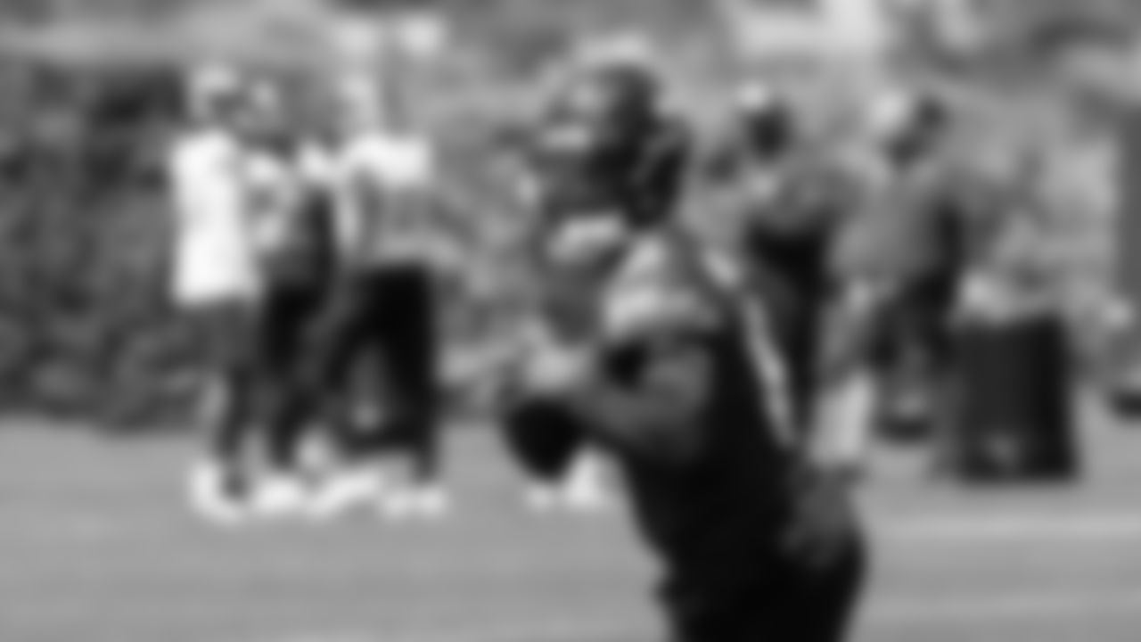 Seahawks quarterback Jalen Milroe (6) participated in a workout on day one of OTAs on Tuesday, May 27, 2025 at the Virginia Mason Athletic Center.