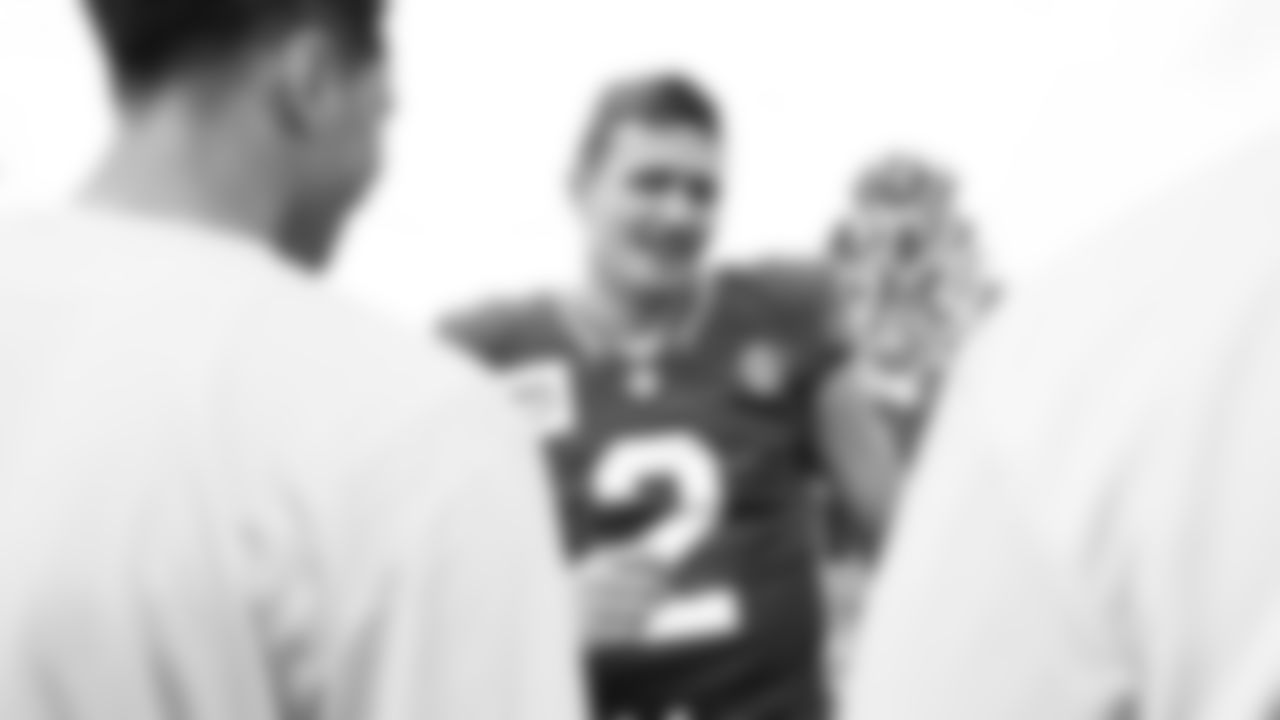 The Seahawks partnered with USAA to host military members at a training camp practice on August 4, 2025 at the Virginia Mason Athletic Center.