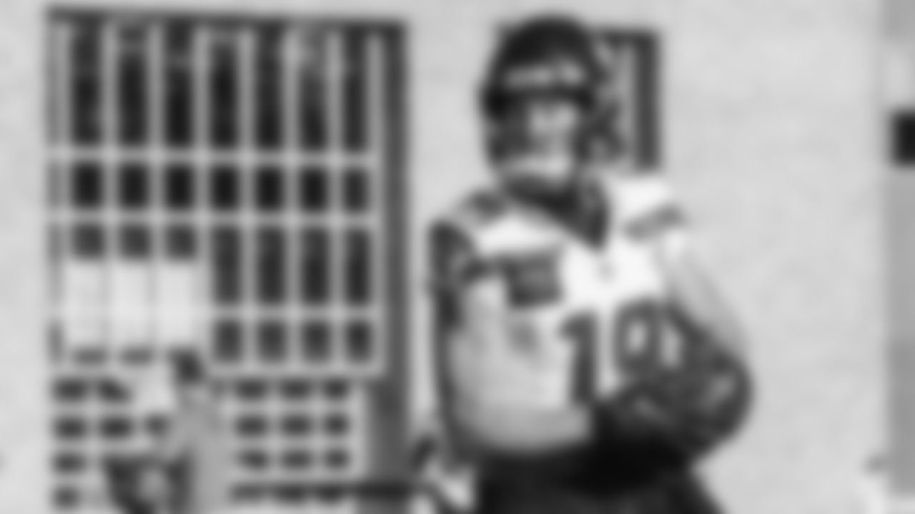 Seahawks wide receiver Jake Bobo (19) practiced on Wednesday, November 19 at the Virginia Mason Athletic Center.