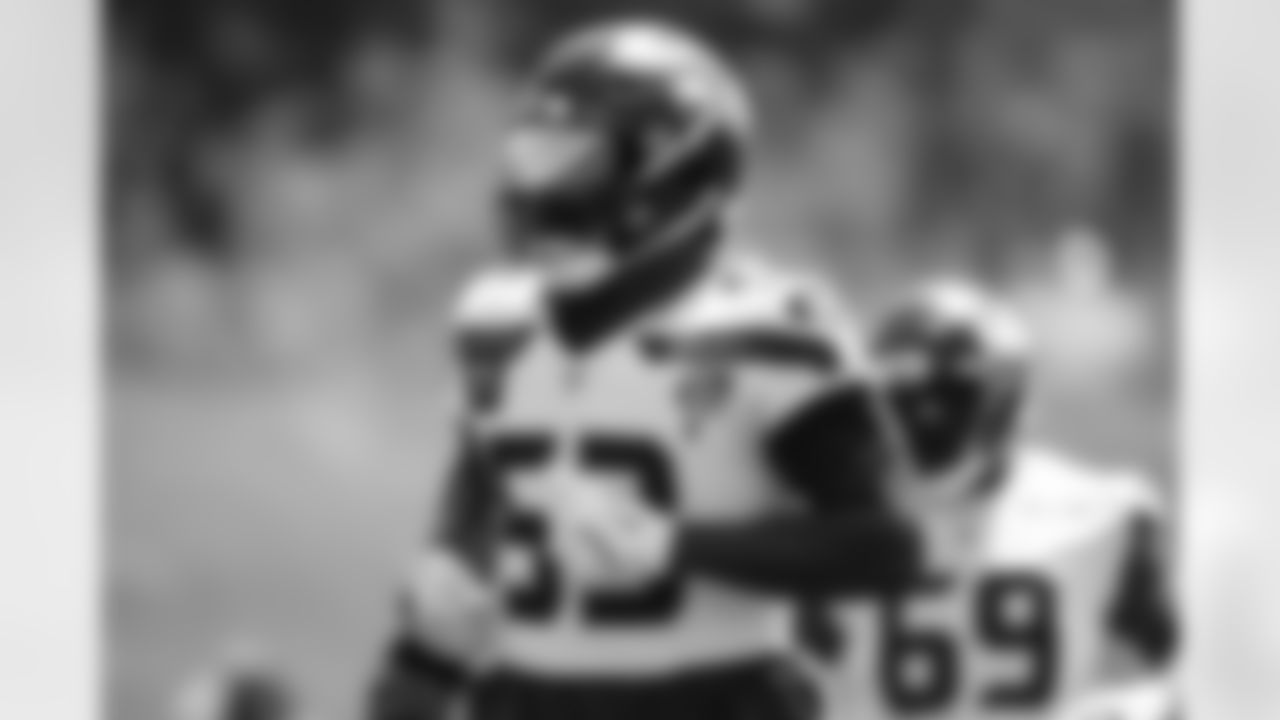 Seahawks linebacker Boye Mafe (53) participated in the Seahawks 2025 offseason workout program.