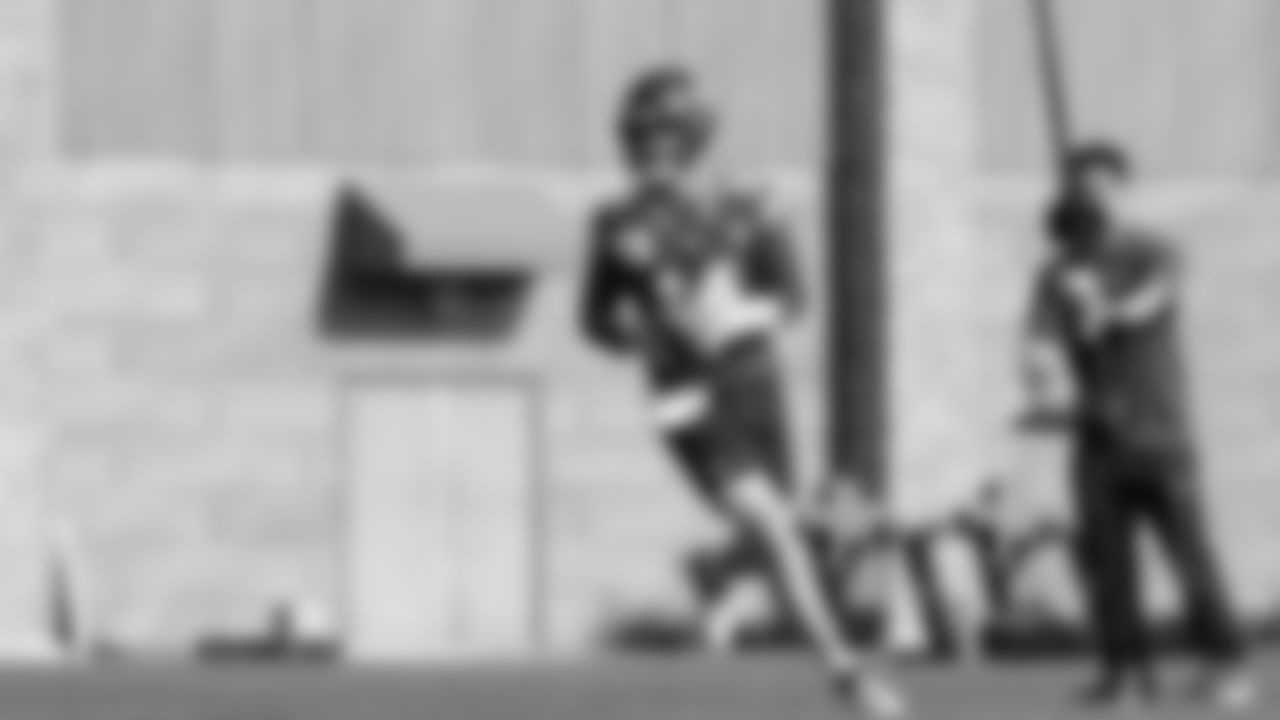 Seahawks quarterback Sam Darnold (14) practiced on Friday, October 17, 2025 at the Virginia Mason Athletic Center.