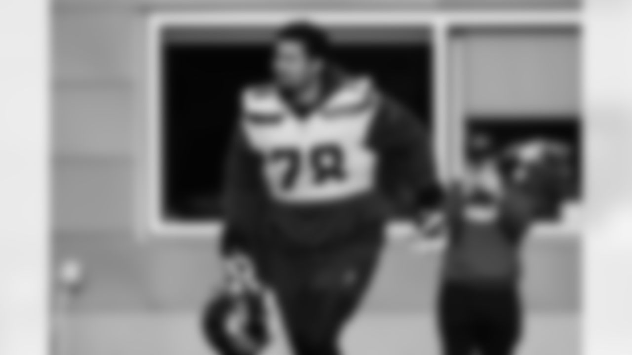 Seahawks tackle Stone Forsythe (78) practiced on Wednesday, December 11, 2024 at the Virginia Mason Athletic Center