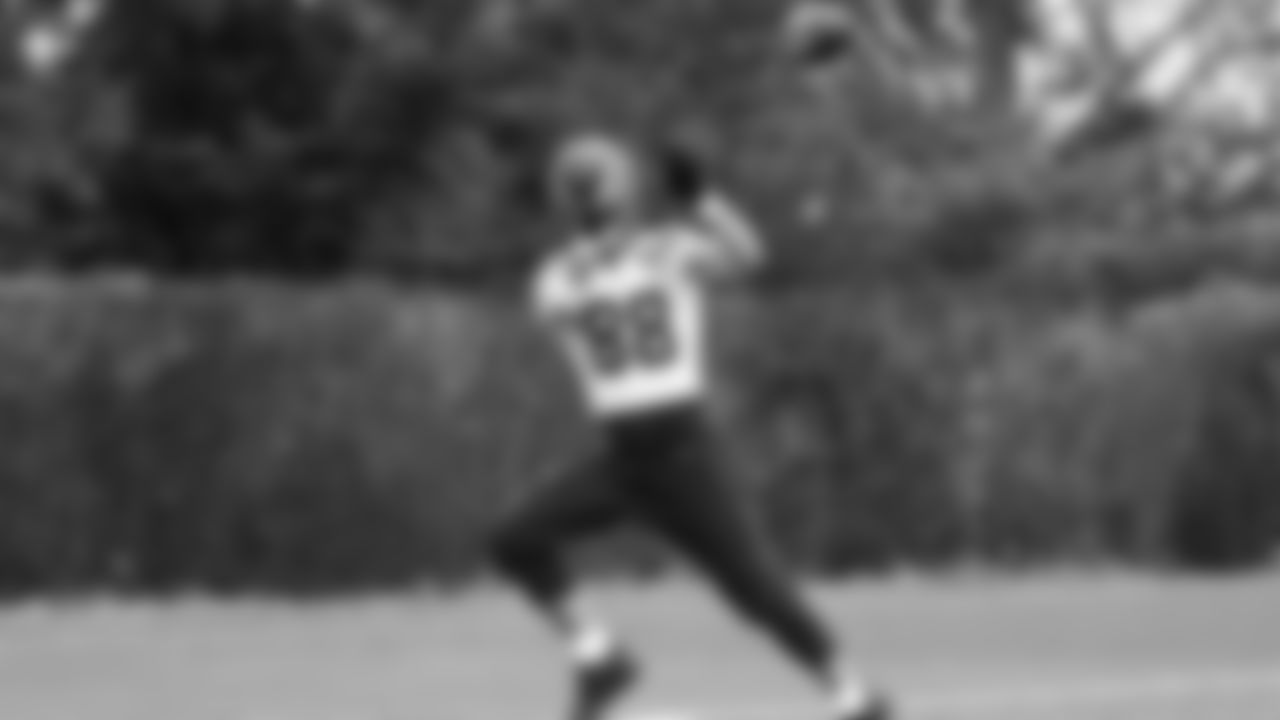 Seahawks tight end AJ Barner (88) practiced on Wednesday, January 1, 2026 at the Virginia Mason Athletic Center.