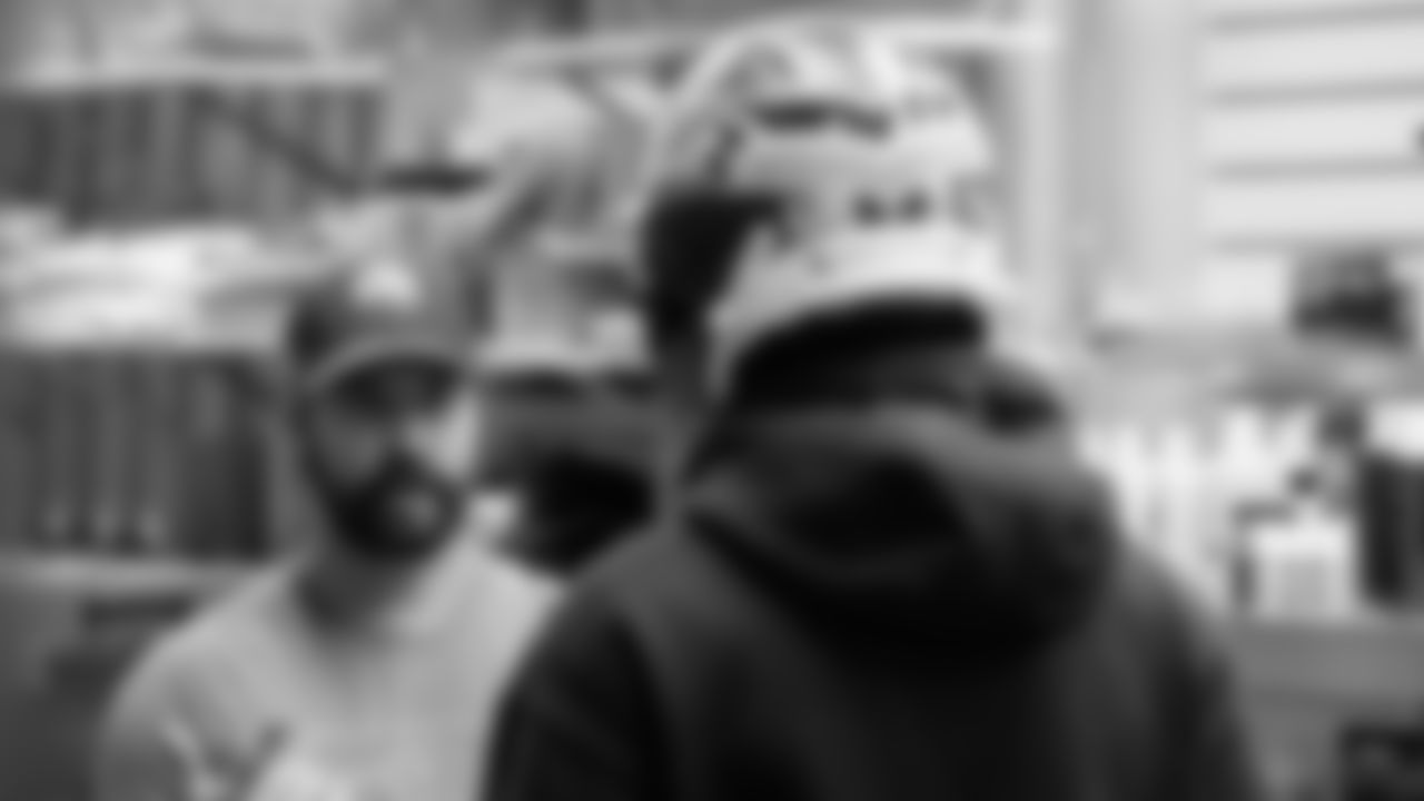 Seahawks wide receiver Rashid Shaeed (22) arrived at the Virginia Mason Athletic Center on Wednesday, November 5, 2025.