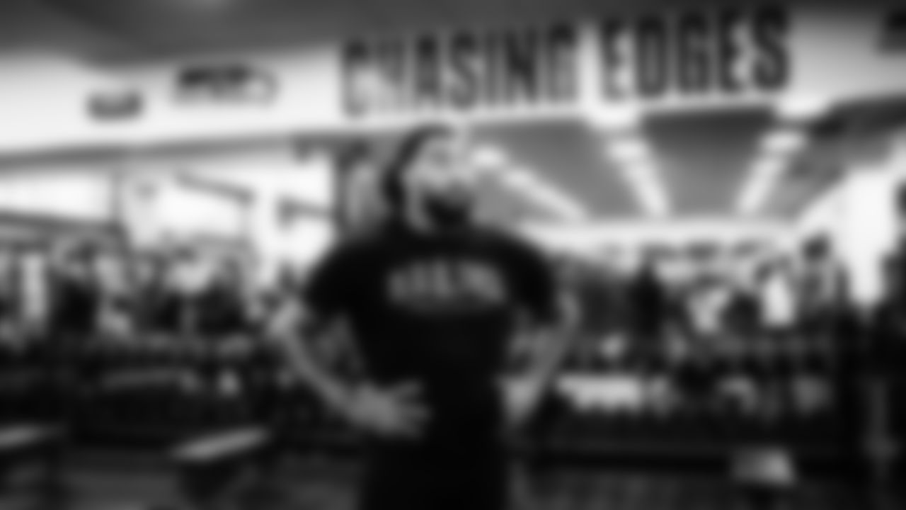 Seahawks defensive end Leonard Williams (99) worked out on Monday, January 12, 2026 at the Virginia Mason Athletic Center.