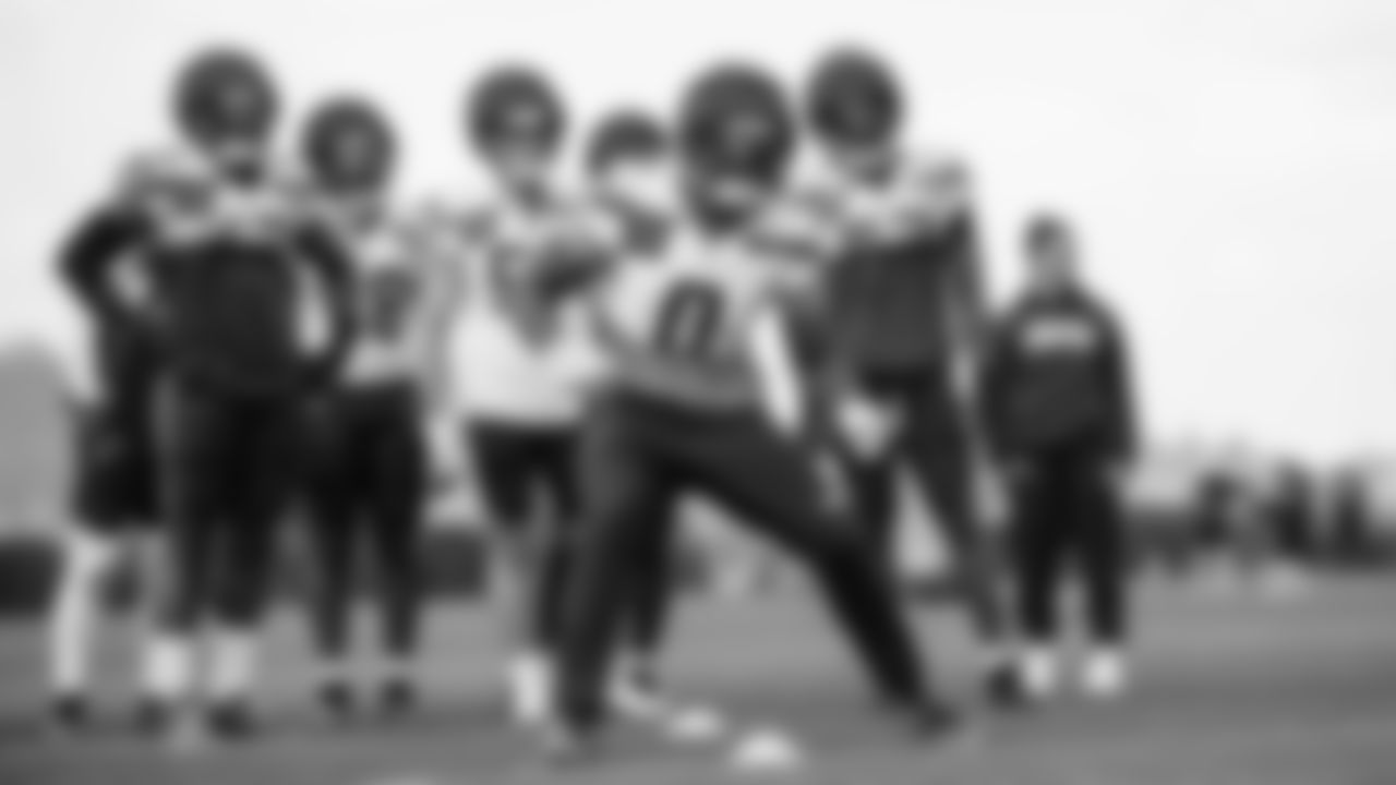 Seahawks defensive end DeMarcus Lawrence (0) practiced on Wednesday, October 29, 2025 at the Virginia Mason Athletic Center.