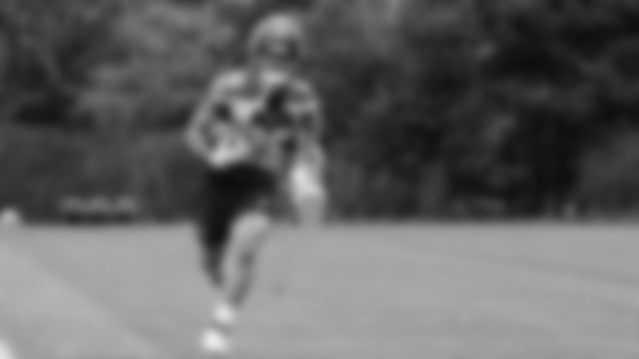 Seahawks running back George Holani (36) practiced on Friday, January 30, 2026 at the Virginia Mason Athletic Center.