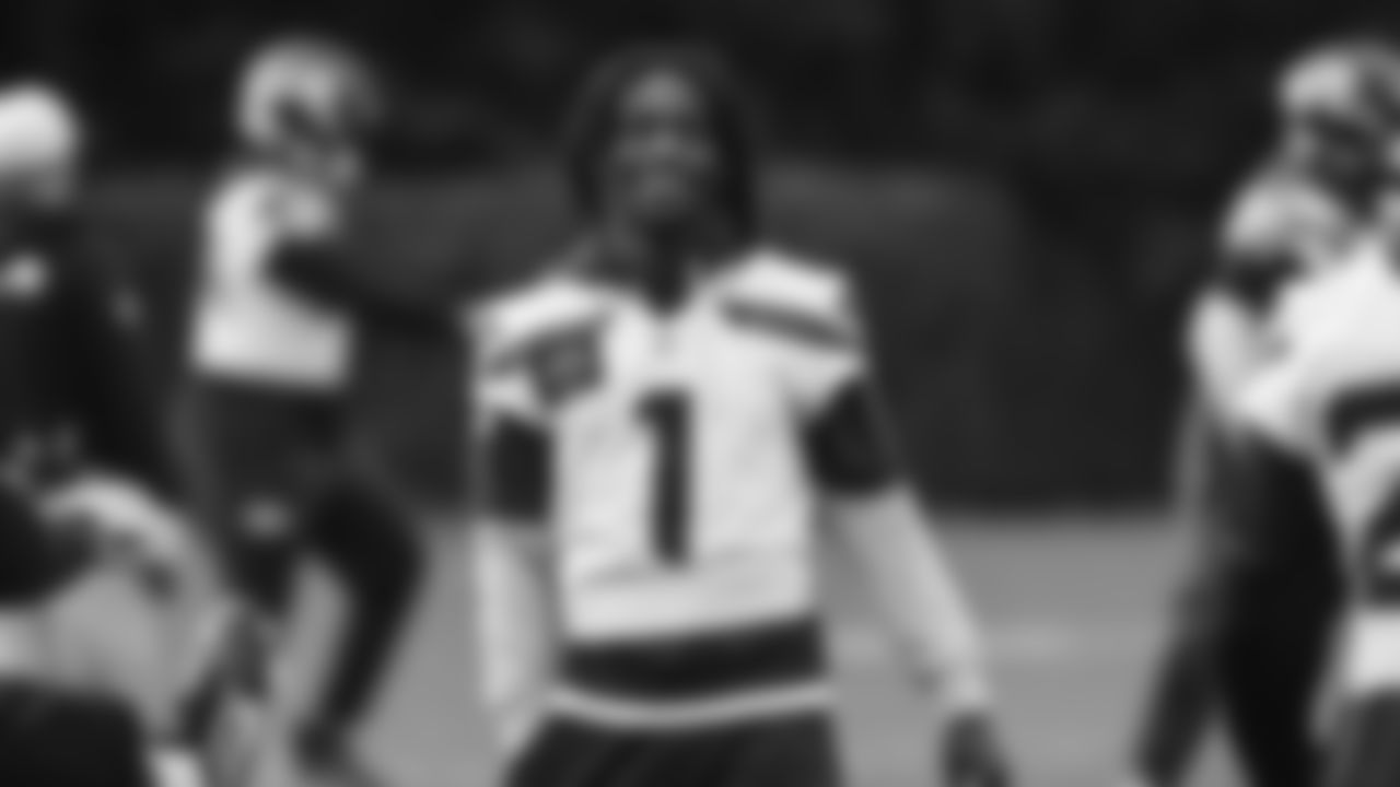 Seahawks cornerback Derion Kendrick (1) practiced on Wednesday, November 5, 2025 at the Virginia Mason Athletic Center.