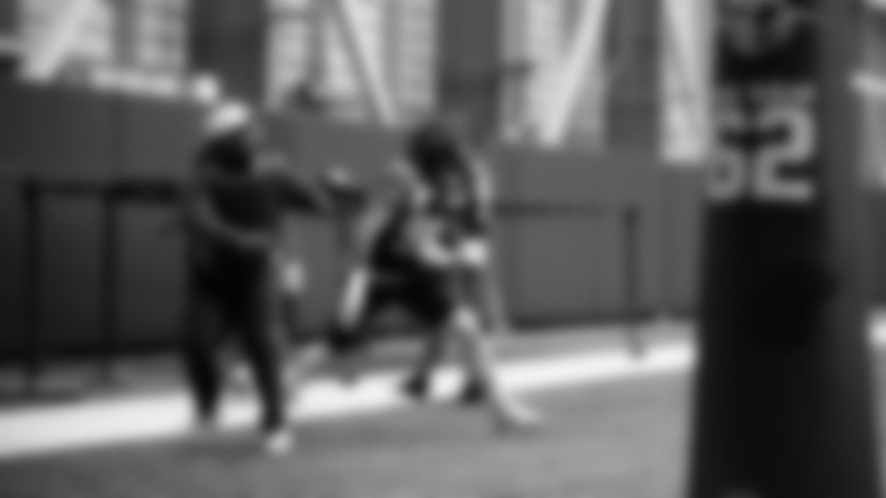 Seahawks defensive end Leonard Williams (99) practiced on Thursday, November 13, 2025 at the Virginia Mason Athletic Center.