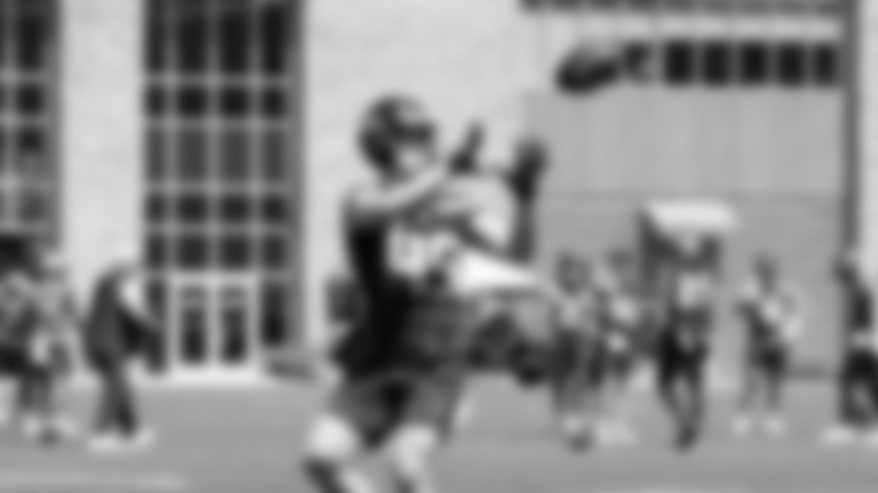 Seahawks tight end Marshall Lang (49) participated in a workout on day one of minicamp on Tuesday, June 10, 2025 at the Virginia Mason Athletic Center.