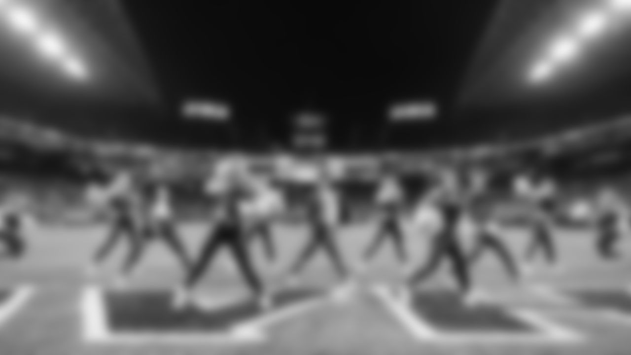 Seahawks dancers on week 7 vs. the Houston Texans on October 20, 2025.