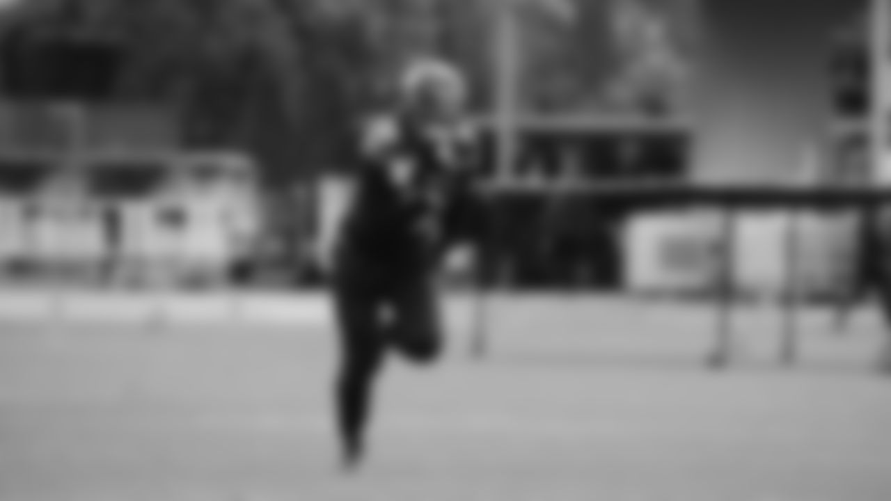 Seahawks tight end Elijah Arroyo (18) practiced on Thursday, January 8, 2026 at the Virginia Mason Athletic Center.