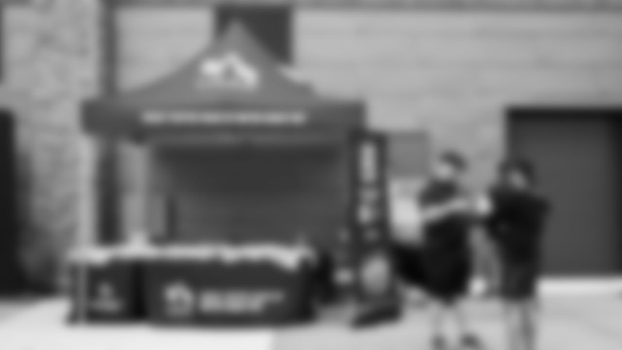 The Seahawks partnered with USAA to host military members at a training camp practice on August 4, 2025 at the Virginia Mason Athletic Center.