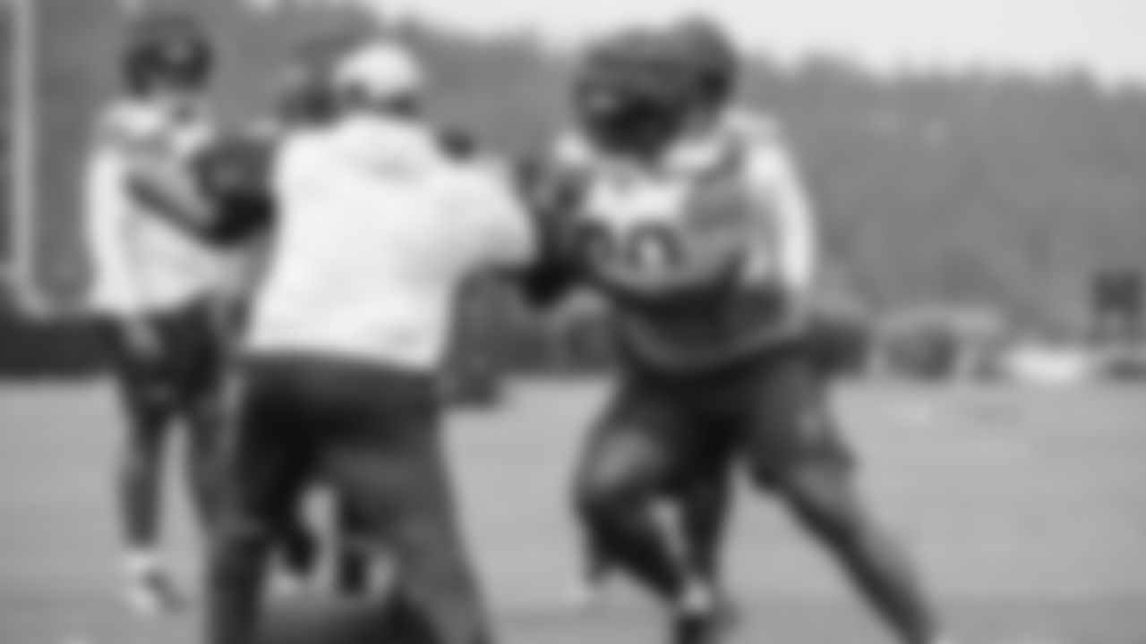Seahawks defensive tackle Jarran Reed (90) practiced on Monday, September 1, 2025 at the Virginia Mason Athletic Center.