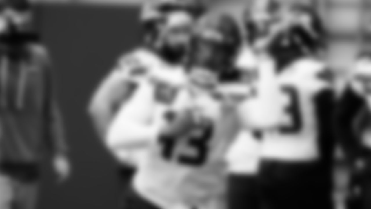 Seahawks linebacker Ernest Jones IV (13) practiced on Wednesday, December 10, 2025 at the Virginia Mason Athletic Center.