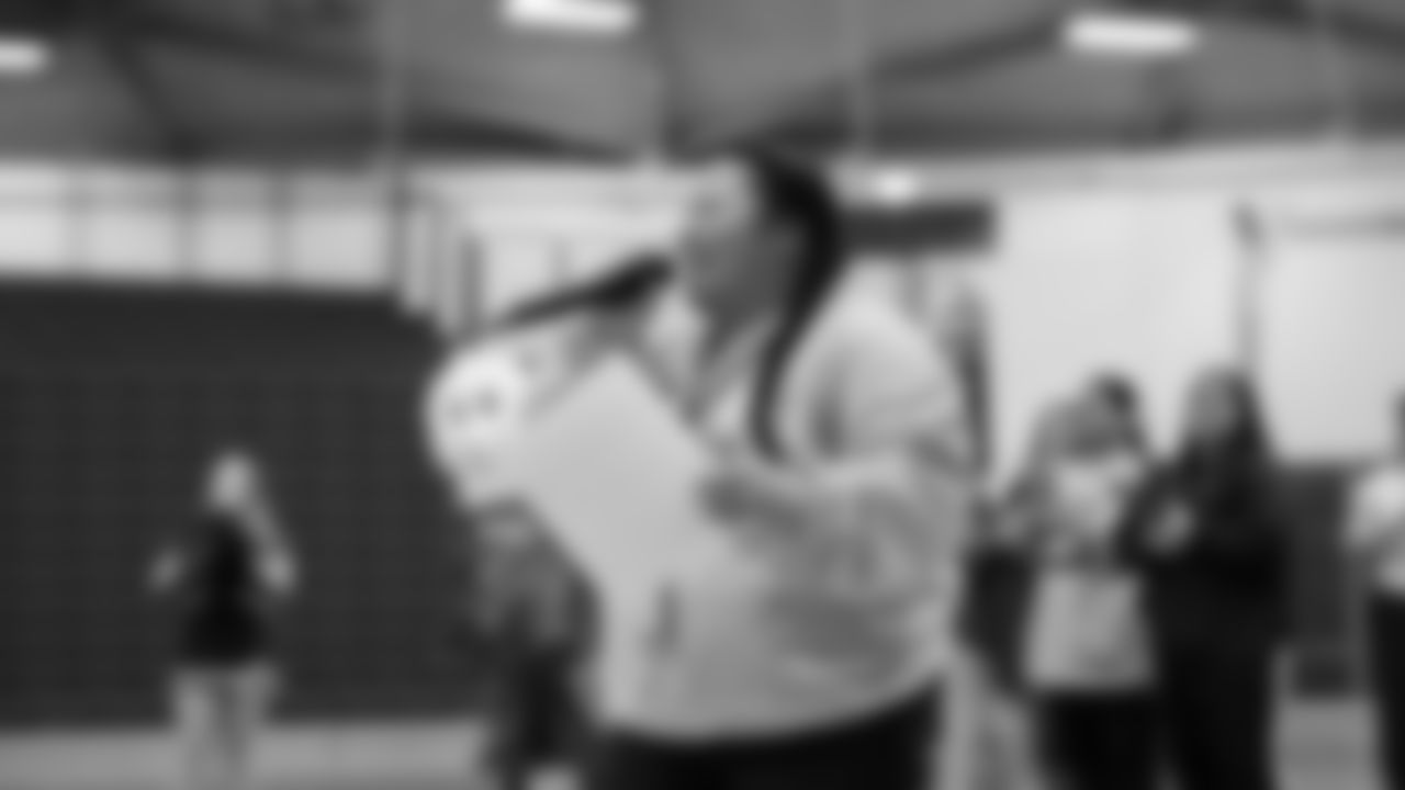 The Seahawks, Safeway, Delta Air Lines, Coca-Cola, and Head & Shoulders surprised Washington High School with a grant to support their girls flag football program on Tuesday, November 25, 2025.