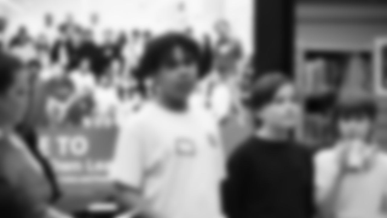 The Seahawks visited BELONG Partners at McKnight Middle School in Renton, WA. as part of the grant announcement on December 10, 2025.