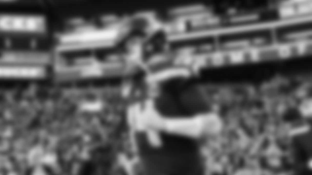 Seahawks quarterback Sam Darnold (14) warms up at Lumen Field for the NFC divisional round game vs. the San Francisco 49ers on January 17, 2026.