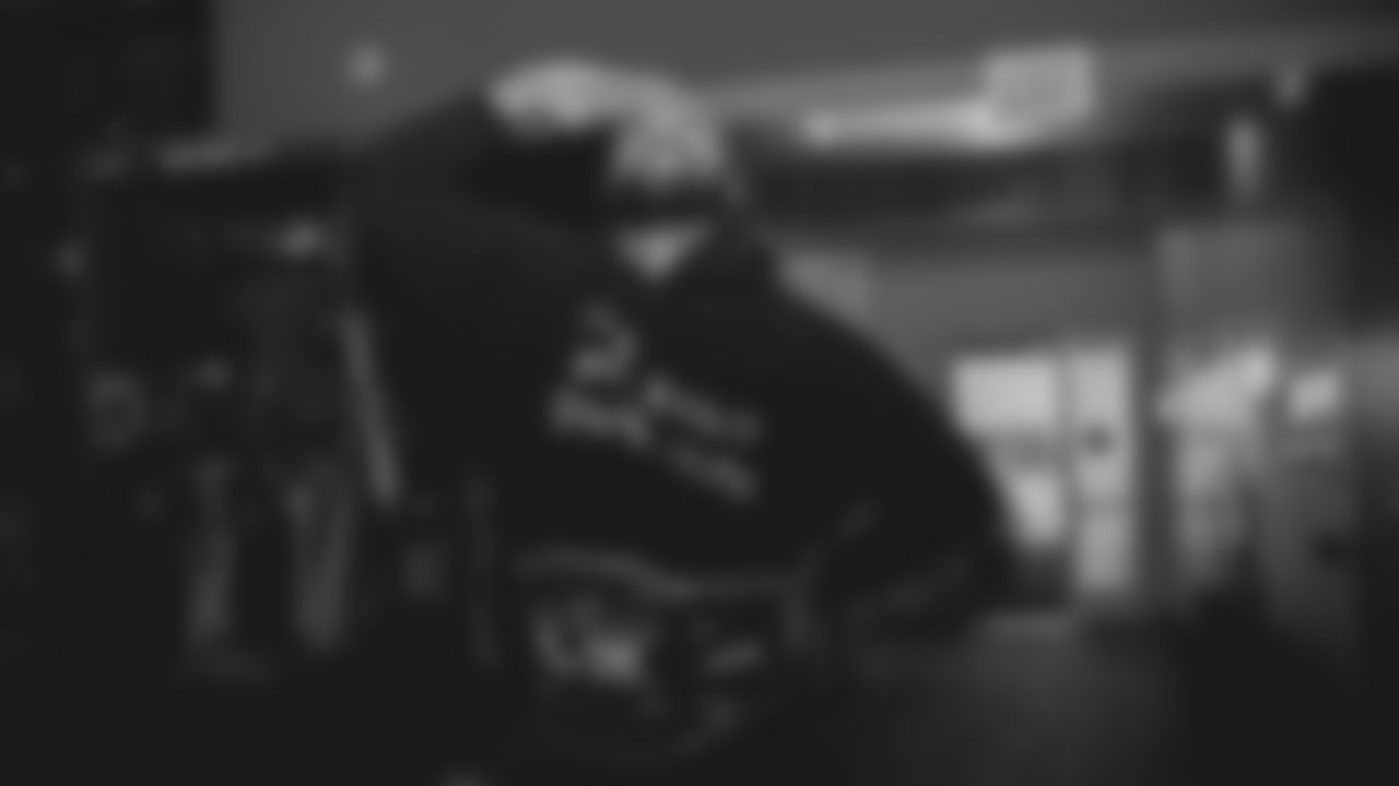 The Seahawks cleaned out the locker room following the end of the 2026 and brought out the championship belt to celebrate their Super Bowl LX victory.